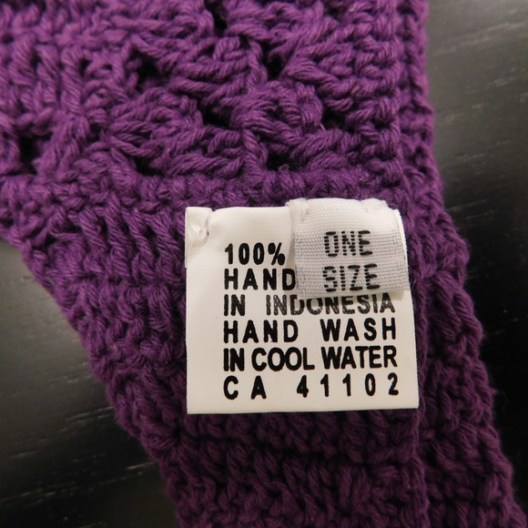 Purple Crochet Halter Top - One Size - Picture 5 of 5